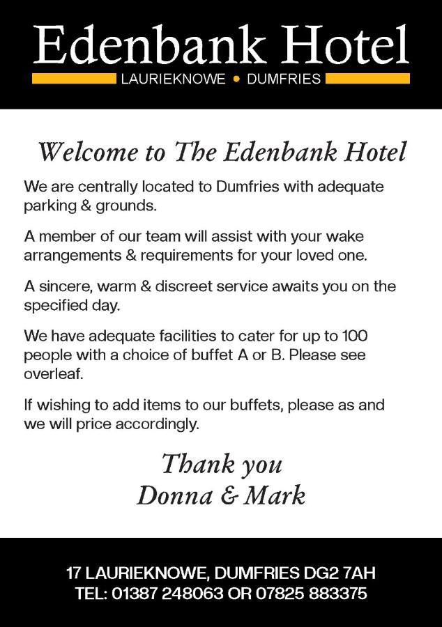 Edenbank Hotel Dumfries Extérieur photo